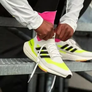 Adidas Ultraboost 21 Solar White Shoes for Men (SW4787)
