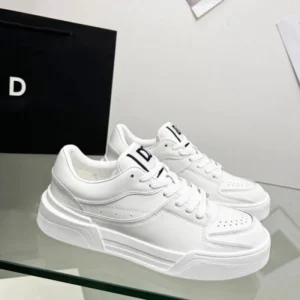 Dolce & Gabbana New Roma Top Low White Shoes For Men (SW5680)