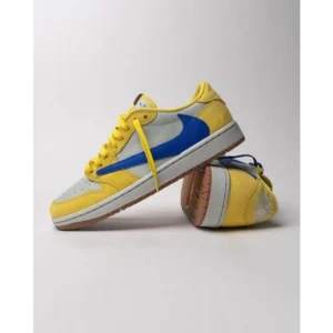 Travis Scott X Air Jordan 1 Low Canary Shoes For Men (SW5761)