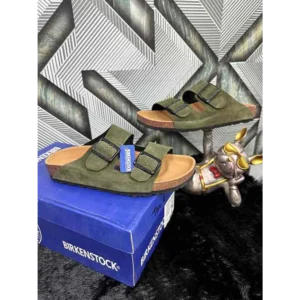 Birkenstock Arizona Olive Suede For Men (SNC542)