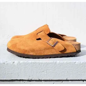 Birkenstock Boston Tan Suede For Men (SNC605)