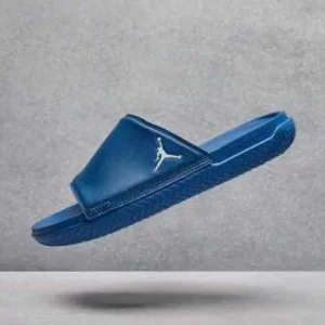 Air Jordan Super Play Blue Gold Slide For Men (SP497)
