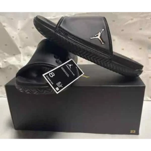 Air Jordan Super Play Black Gold Slide For Men (SP496)