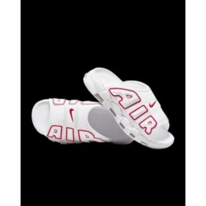 Nike Air Uptempo Slide White Red For Men (FST1178)