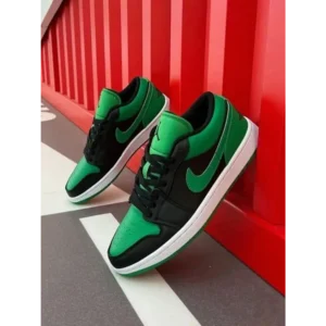 Air Jordan Retro 1 Low Black Lucky Green Shoes For Men (FST1149)