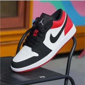 Nike Air Jordan Retro 1 Low Black Toe Shoes For Men (S1H19)