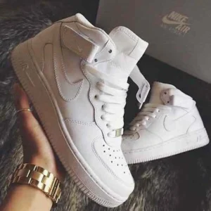 Nike Air Force 1 Mid Long Leather Shoes For Men (BME73)
