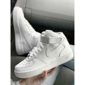 Nike Air Force Mid Long Leather Shoes For Women (BME094)