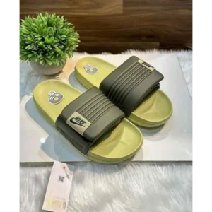 Nike Offcourt Adjust Olive Green Slides For Men (BME226)