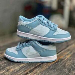 Nike Dunk Low Retro Qs Blue Clear Aura Shoes For Men (BME242)