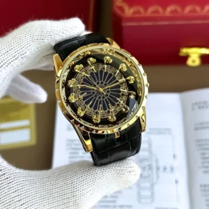 Roger Dubuis Watch Black Gold For Men