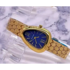 Bvlgari Watch Serpenti Seduttori Gold Blue Dial For Women