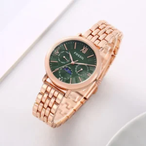Fossil Watch Jacqueline Sun Moon Copper-Green For Women
