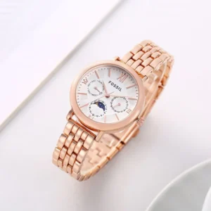 Fossil Watch Jacqueline Sun Moon Copper-White For Women