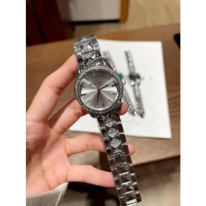 Michael Kors Watch Runway Pave Silver White For Women