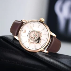 Versace Watch Medusa Stud Icon Rose Gold Black Dial For Women (SW01)