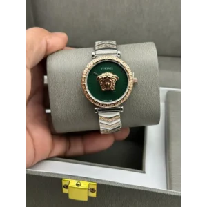 Versace Watch Rose Gold Green For Women (SG606)