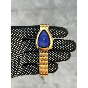 Bvlgari Watch Serpenti Seduttori Gold Blue Dial For Women (SUP737)