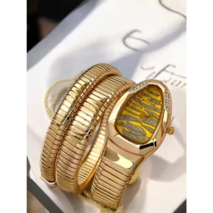 Bvlgari Watch Snake Darcy Diamond Gold Yellow For Women (SW196)