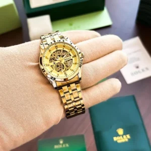 Rolex Watch Auto Fill Gold For Men (SW1411)