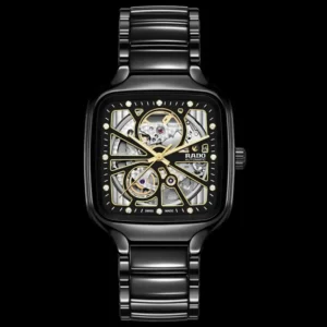Rado Watch True Square Ceramic Black Automatic For Men (SW1415)