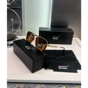 Mont Blanc Sunglasses Gold Brown Luxury (SUP109)