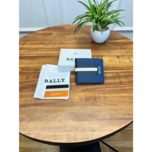 Bally Leather Wallet With Og box Cards Dust bag Tags For Men (SUP405)