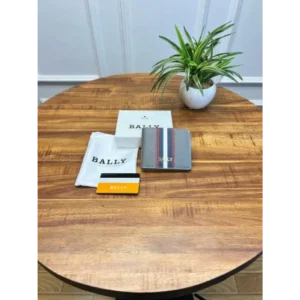 Bally Leather Wallet With Og box Cards Dust bag Tags For Men (SUP406)