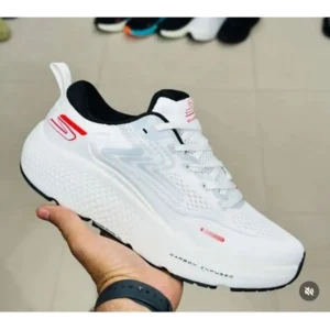Skechers Max Run Road 6 White Shoes For Men (HS106)
