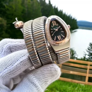 Bvlgari Watch Diamond Green Dial For Women (SG177)