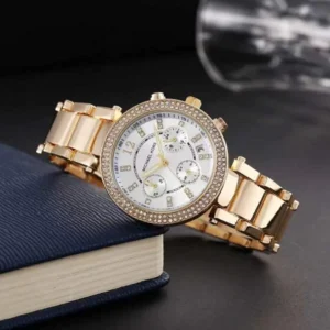 Michael Kors Watch Parker Gold-White For Women (BOT324)