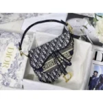 Christian Dior Saddle Bag With Og Box