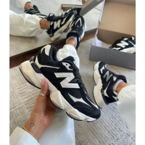 New Balance 9060 Black White Shoes For Men (FT407)