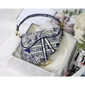 Dior Saddle Small Bag With Og Box & Dust Cover For Women (SZ793)