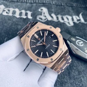 Audemars Piguet Royal Oak Watch Copper Black For Men (SG765)