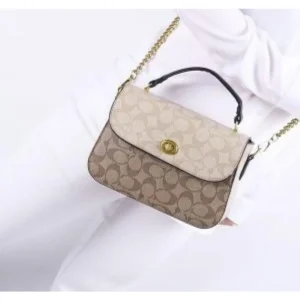 Coach Marlie Top Handle Bag With Og Box & Dust Bag For Women (TB13)