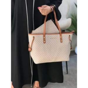 Michael Kors Handbag Jet Set Beige With Wallet For Women (CSO1427)