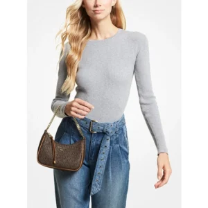 Michael Kors Pochette Bag Jet Set Charm Small Logo For Women (TB53)