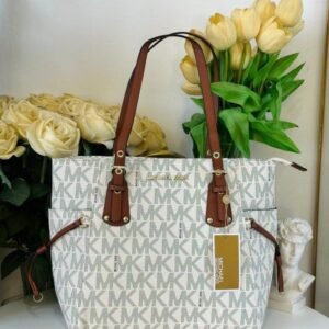 Michael Kors Voyager Tote Bag With Side Pocket & Dust Bag For Women (LAB1314)