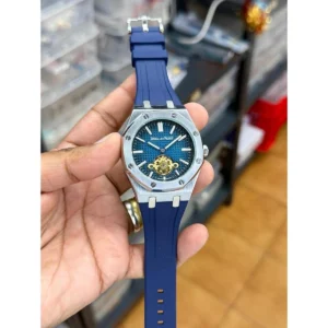 Luxury Audemars Piguet Automatic Watch Silver Blue For Men