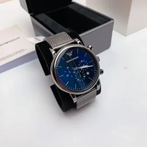 Luxury Emporio Armani Ar1968 Watch Black Blue For Men