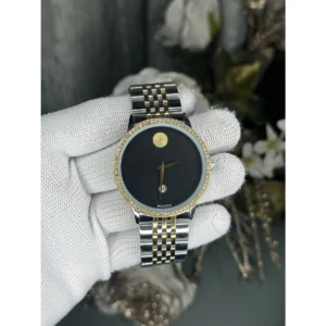 Luxury Movado Museum Watch Dual Black For Men