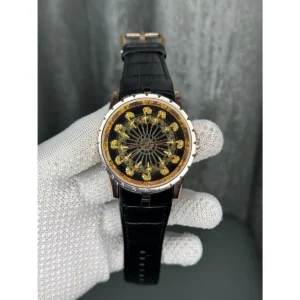Luxury Roger Dubuis Watch Gold Black Onola Twelve For Men