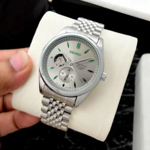 Luxury Seiko Presage Automatic Watch Silver For Men