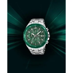 Premium Casio Edifice Efr539 Watch Silver Green For Men