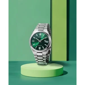 Premium Citizen Tsuyosa Wanderer Watch Silver Green For Men