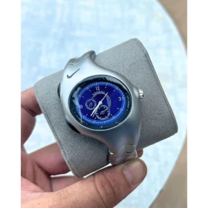 Premium Nike Triax Armored Watch Silver Blue For Men