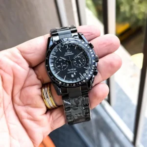 Premium Omega Chrono Watch Black For Men
