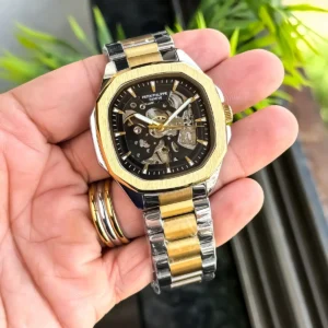 Premium Patek Philippe Watch Auto Gold TT Black For Men