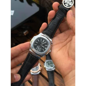 Premium Patek Philippe Watch Black Strap For Men